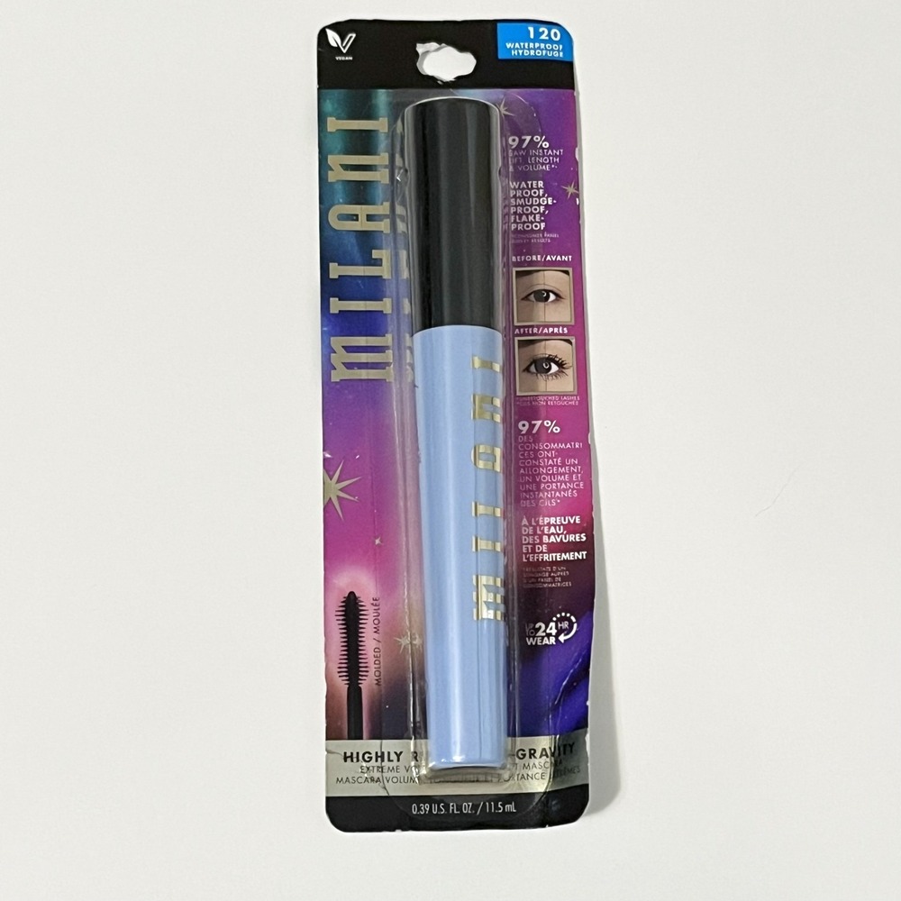 Milani Highly Rated Anti Gravity Mascara Lift Length Volume 120 Waterproof Black